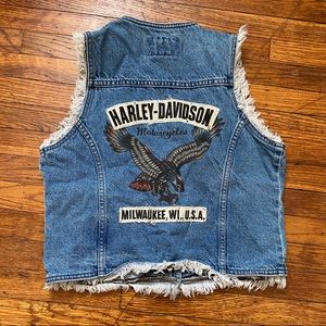 Vintage Harley-Davidson Denim Vest